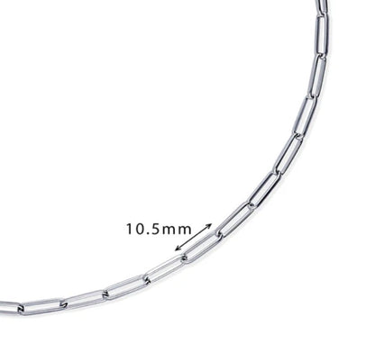 Evil Eye CZ Chain Necklace in Sterling Silver, 2 Piece