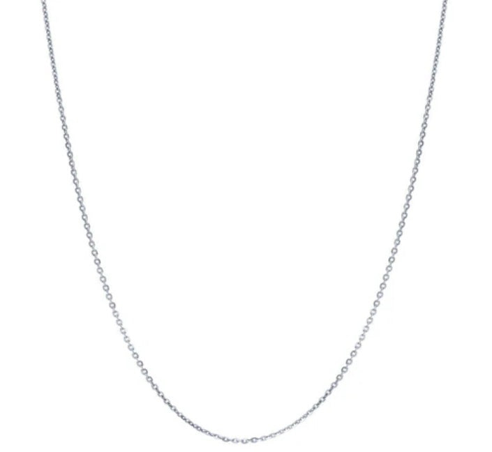 Italian Chain Necklace in Sterling Silver, 3 Piece
