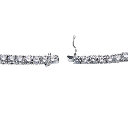 CZ Statement Tennis Necklace in Sterling Silver