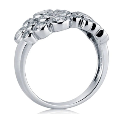 Bubble CZ Ring in Sterling Silver
