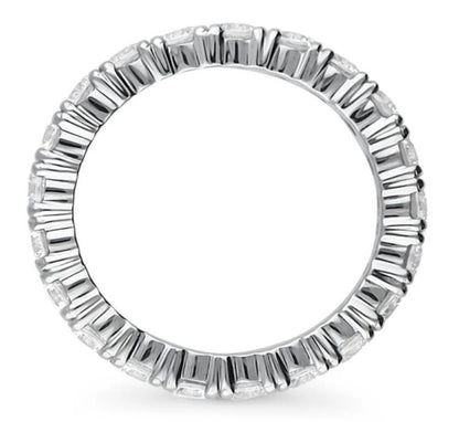 CZ Eternity Ring in Sterling Silver