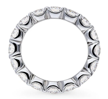 CZ Statement Eternity Ring in Sterling Silver