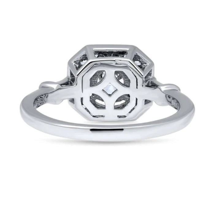 Art Deco CZ Ring in Sterling Silver
