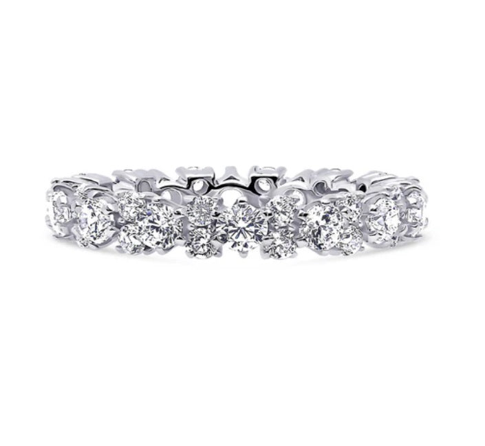 CZ Eternity Ring in Sterling Silver