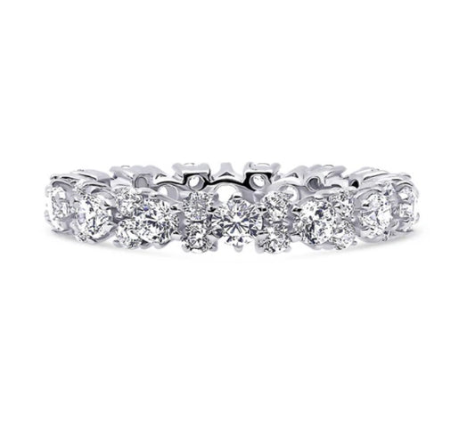 CZ Eternity Ring in Sterling Silver