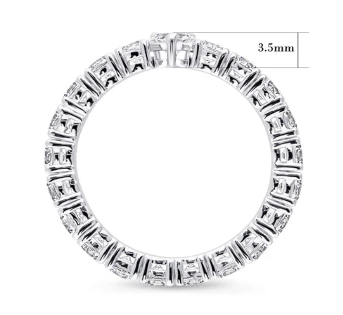 Solitaire 0.25ct Heart CZ Ring in Sterling Silver