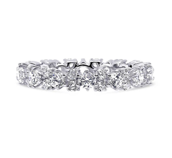 CZ Eternity Ring in Sterling Silver
