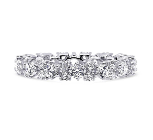 CZ Eternity Ring in Sterling Silver